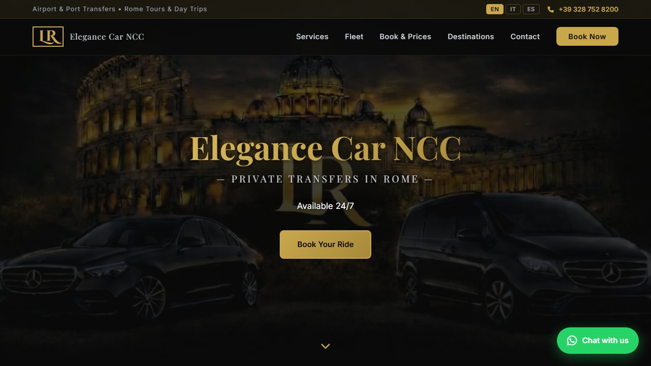 EleganceCarNCC - transfer privat cu șofer Roma, Italia